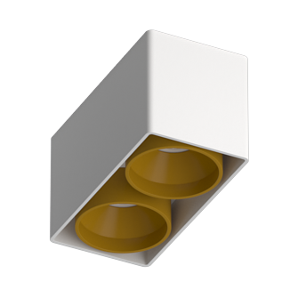 Накладной светильник под сменную лампу Ledron KEA 2 ED GU10 White-Gold (2810)