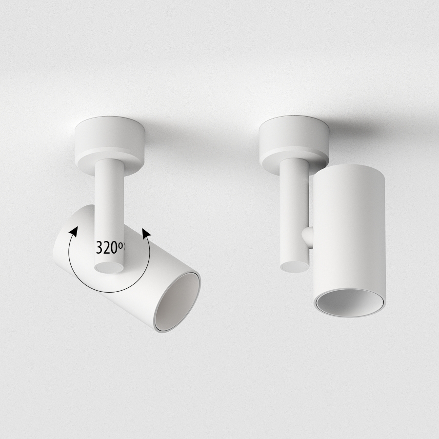 Накладной поворотный светодиодный светильник Ledron CSU0609 White TRIAC (10130)