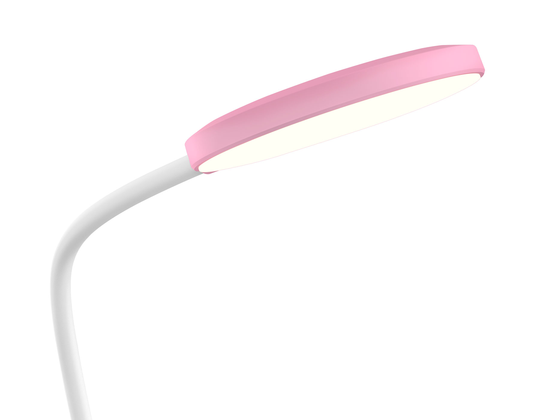 Светодиодная настольная лампа с аккумуляторной батареей, регулировкой цвета и USB-проводом DE603 PI/WH розовый/белый LED 2800-6500K 5W