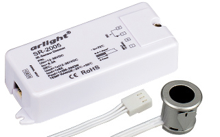 Диммер SR-2005 Silver-R (12-36V, 96-288W, IR-Sensor) (Arlight, -) 020211