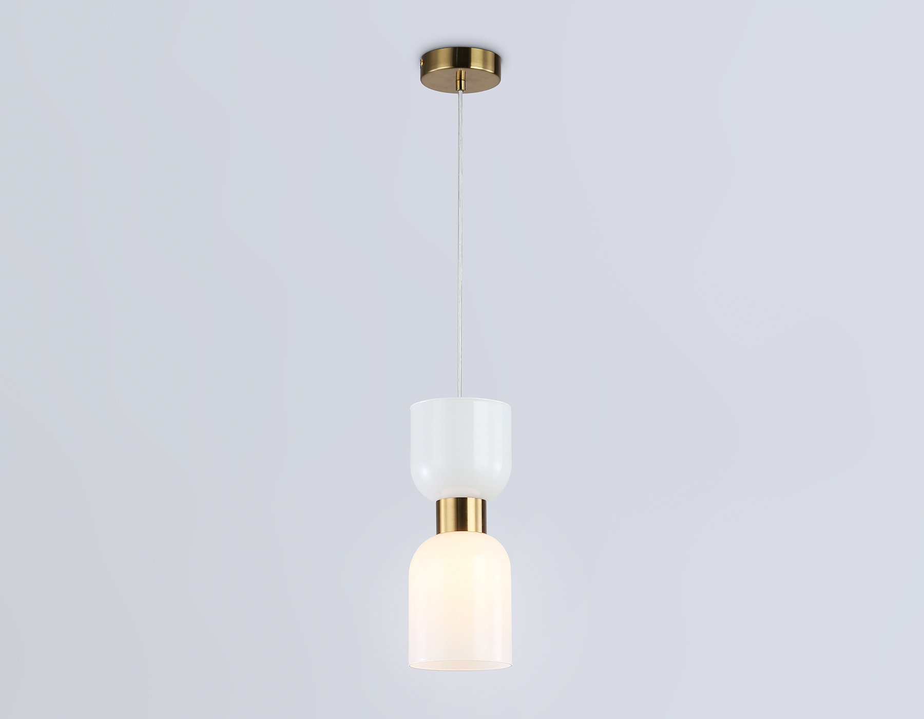 Подвесной светильник LH56091 BS/FR латунь/белый матовый E14 max 60W D120*1500