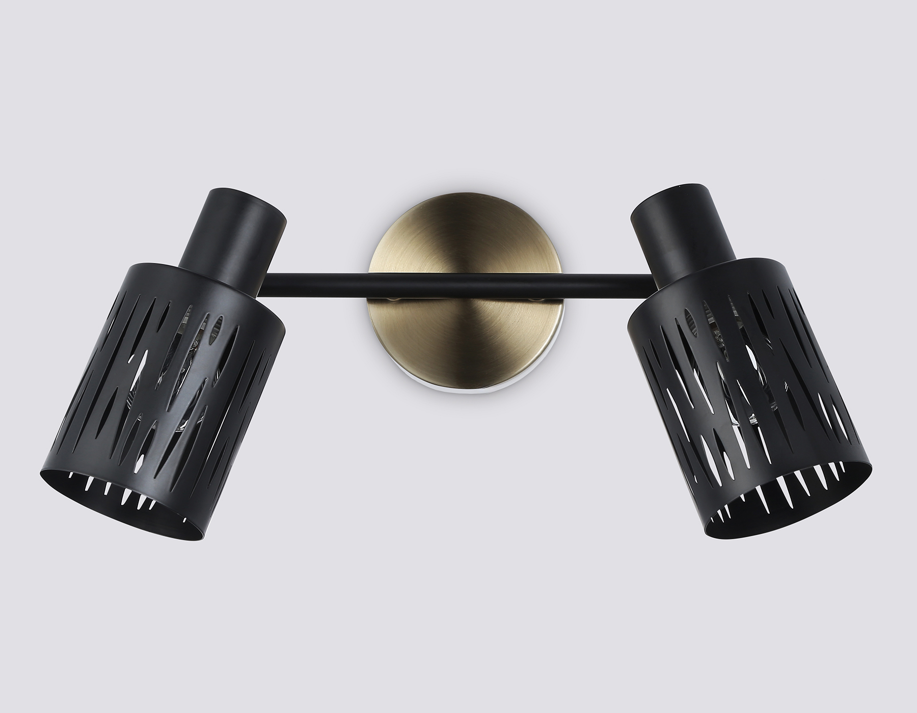 Настенно-потолочный спот в стиле лофт TR8668/2 BK/SB чёрный/бронза E14/2 max 60W 360*100*190