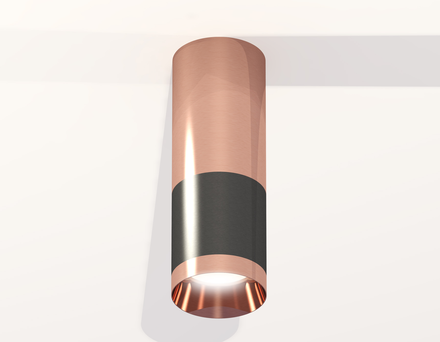 Комплект накладного светильника XS6303060 DCH/PPG черный хром/золото розовое полированное MR16 GU5.3 (C6303, C6326, A2010, N6135)