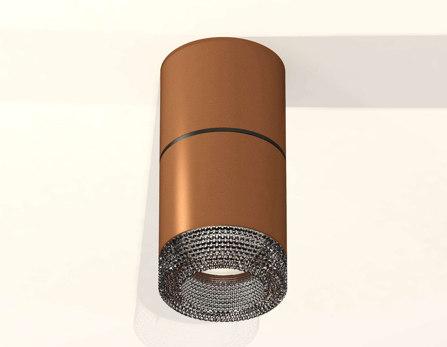 Комплект накладного светильника с композитным хрусталем XS7404042 SCF/BK кофе песок/тонированный MR16 GU5.3 (C7404, A2071, C7404, N7192)