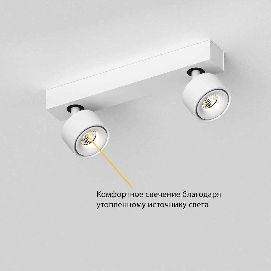 Накладной поворотный светодиодный светильник Ledron SAGITONY E2 S75 White 4000K (11168)