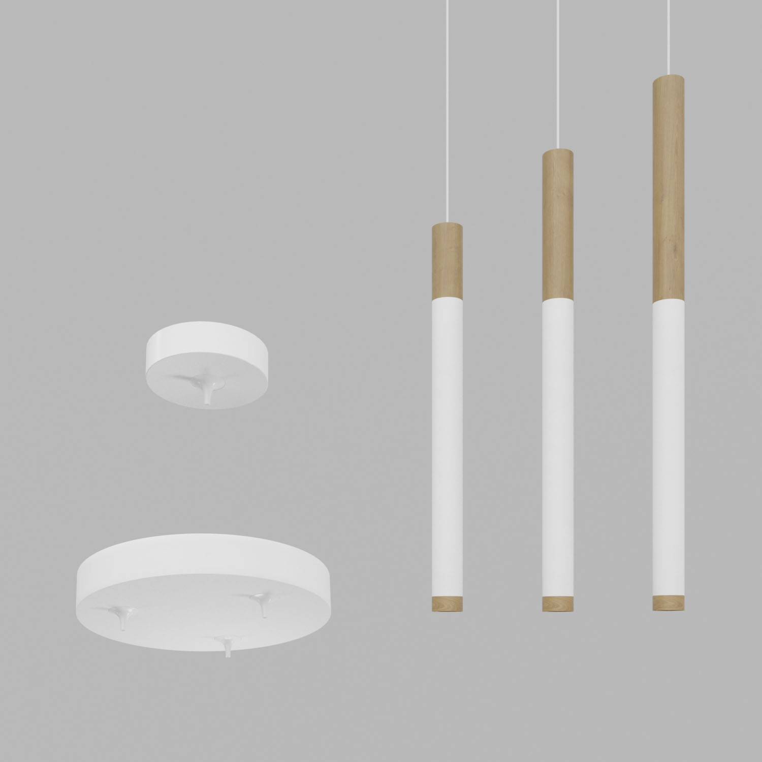 Подвесной накладной светодиодный светильник Ledron SAGITONY R1 T40 Dim Wooden 100 White (4868)