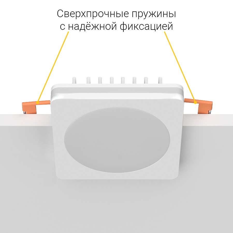 Встраиваемый светодиодный светильник Ledron LIP0906-5W-F 3000K White TRIAC (10286)