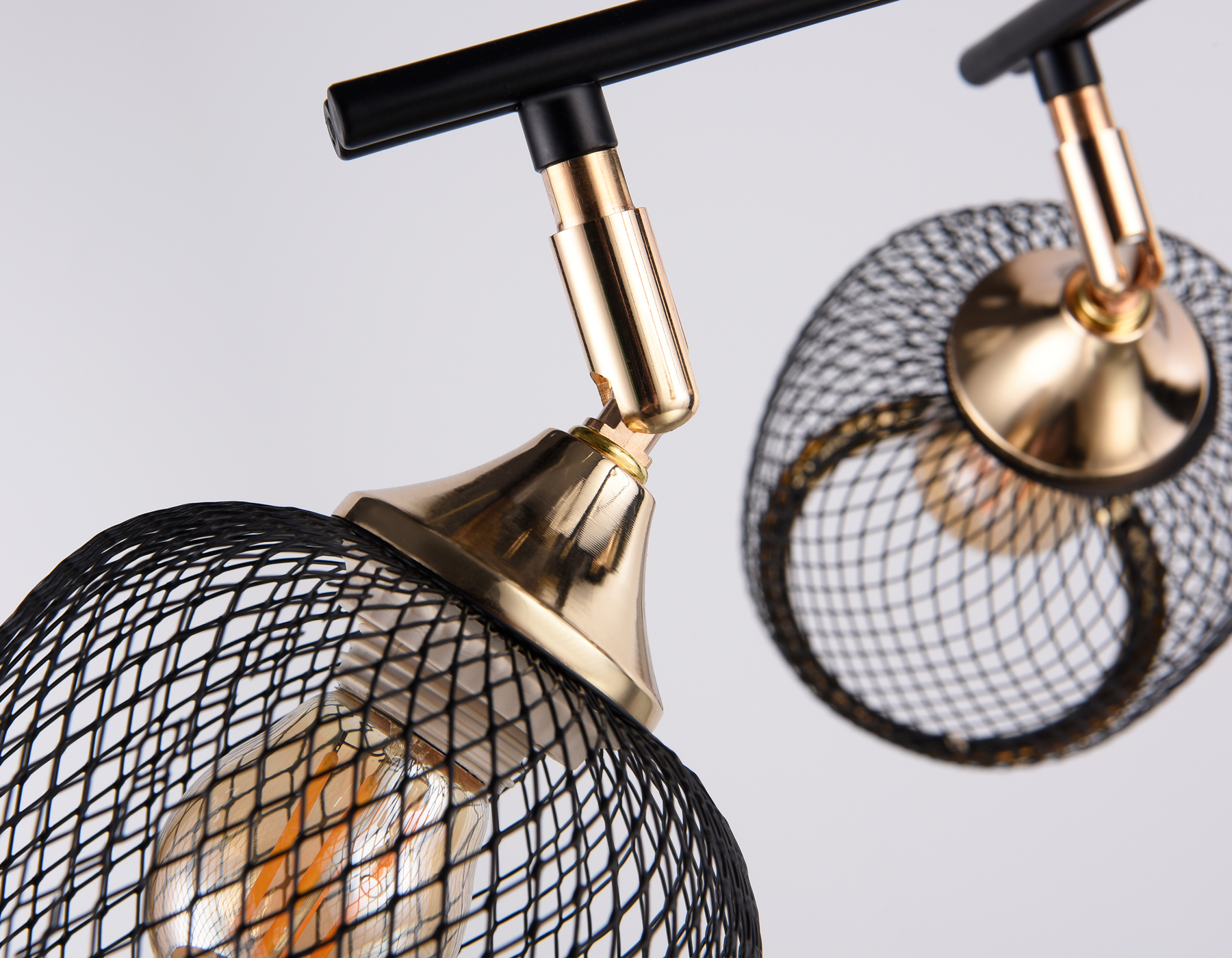 Подвесная люстра TR80177/4 BK/FGD черный/золото E27/4 max 40W D640*260