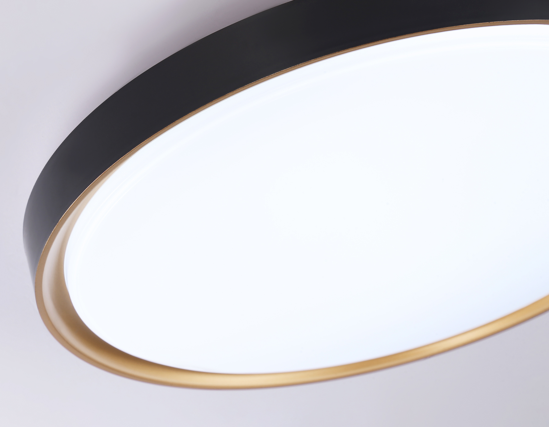 Потолочный светодиодный светильник с высокой степенью защиты IP54 FZ1249 BK/GD черный/золото IP54 45W 5000K D480*60 (Без ПДУ)