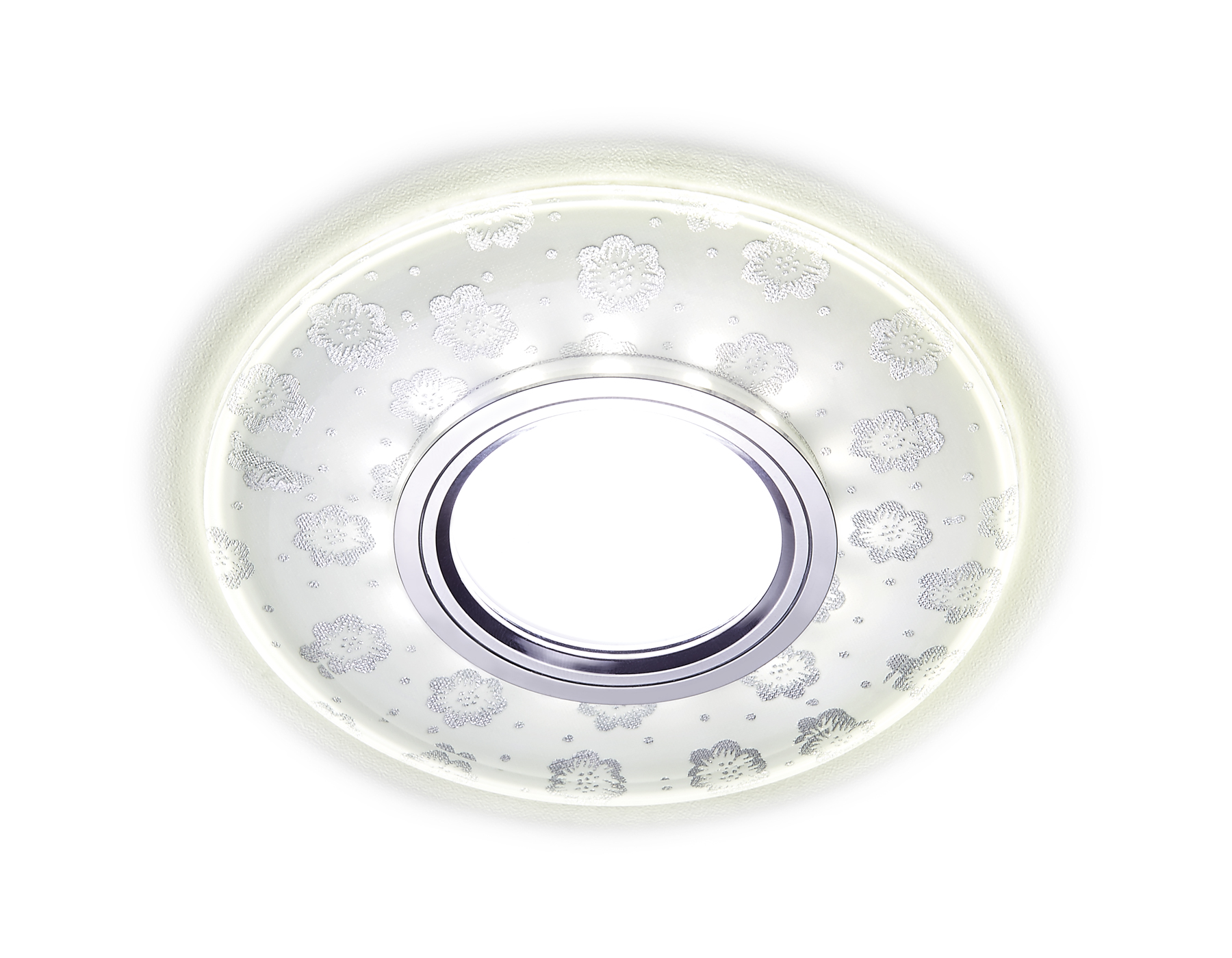 Встраиваемый точечный светильник MR16 со светодиодной подсветкой S170 CL/CH хром/серебро MR16+3W(LED WHITE)