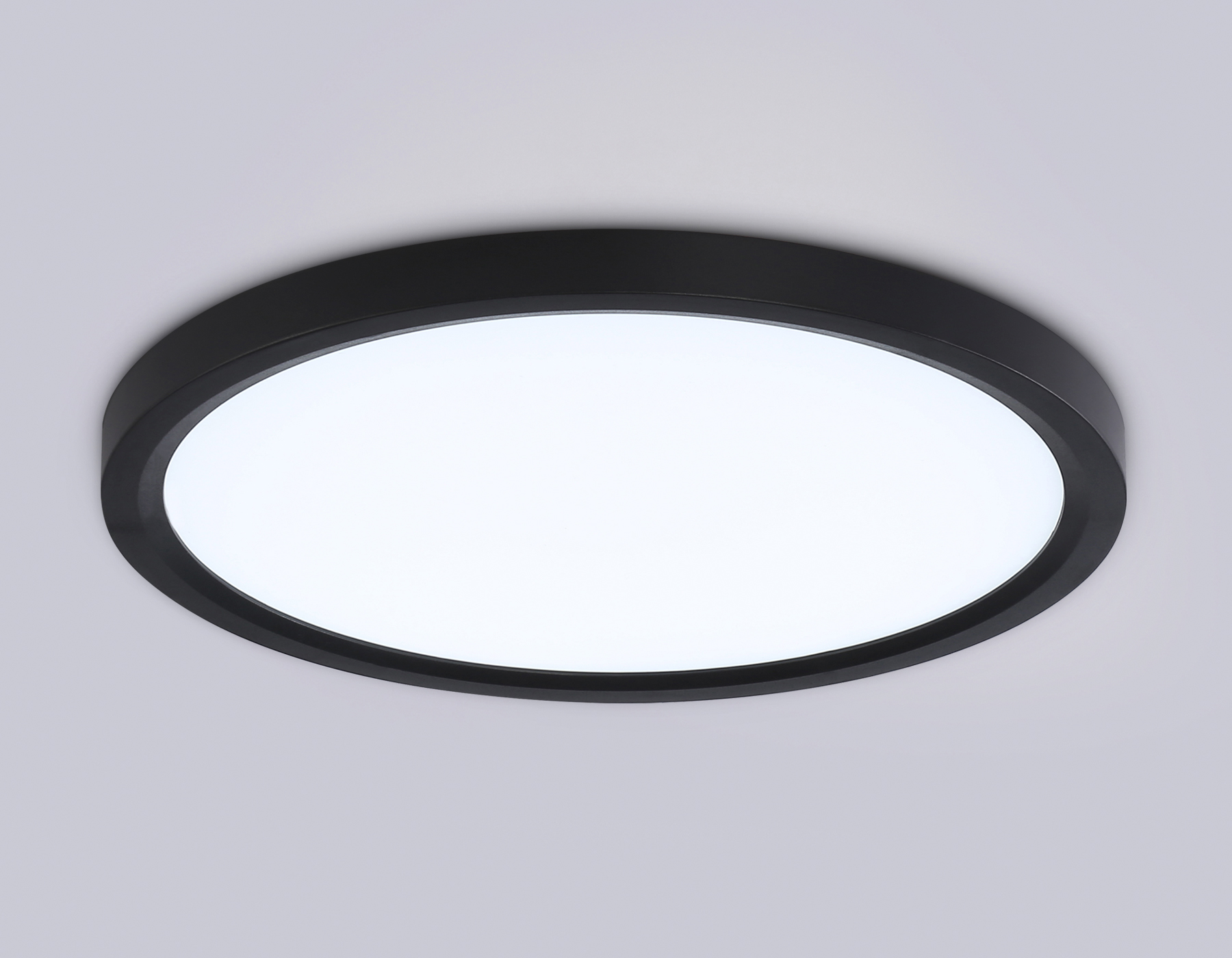 Светильник светодиодный ультратонкий 3000K-6500K с CCT-переключателем FZ1906 BK черный IP54 26W 3000K-6500K CCT-переключатель D370*25 (Без ПДУ)