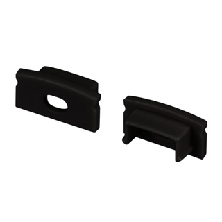 Заглушка LINE-1708 BLACK с отверстием (Arlight, Пластик) 040315