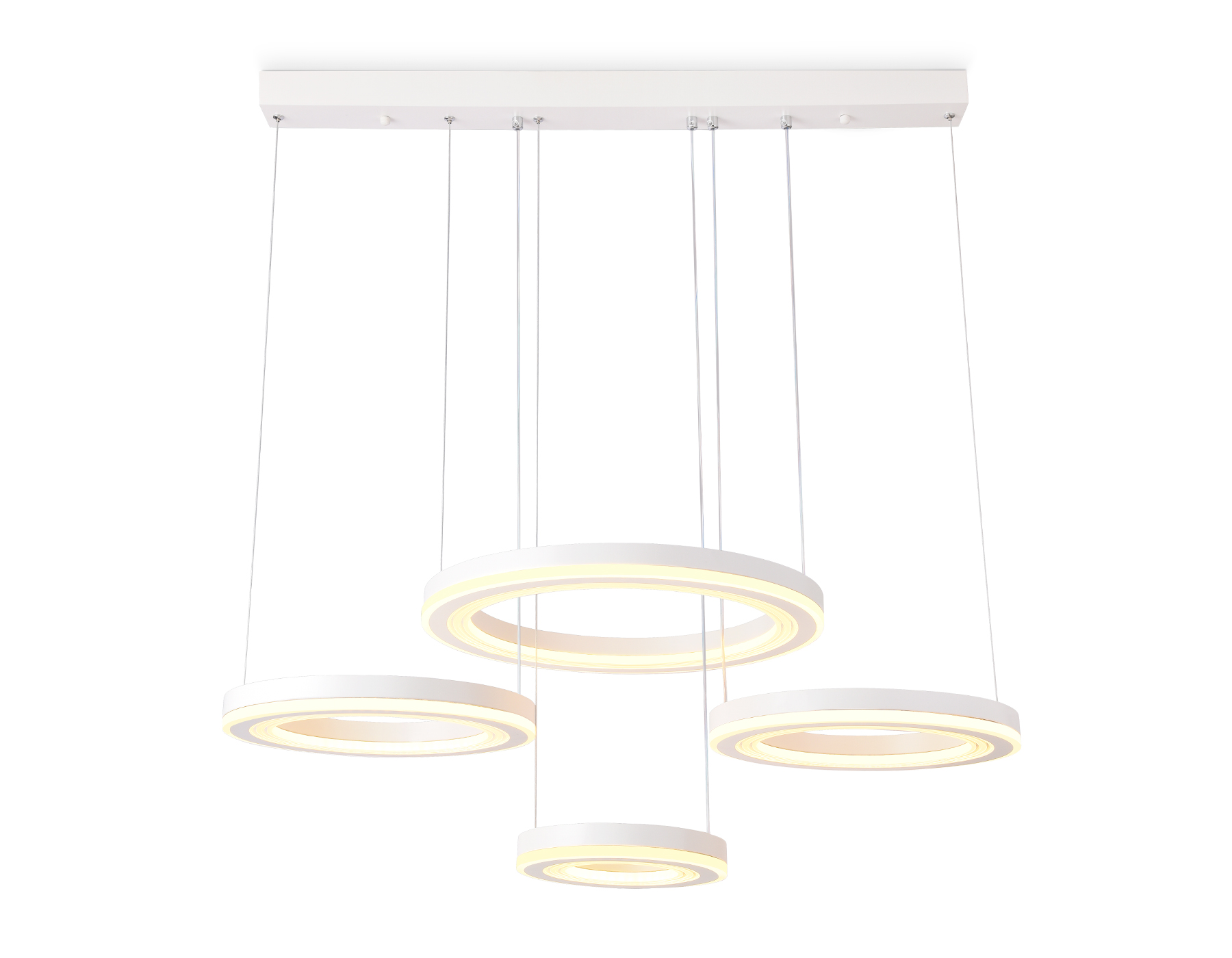 Подвесной светодиодный светильник с пультом FA4325/4 WH белый 3000K/4200K/6400K 168W 770*400*720 (ПДУ РАДИО 2.4G)