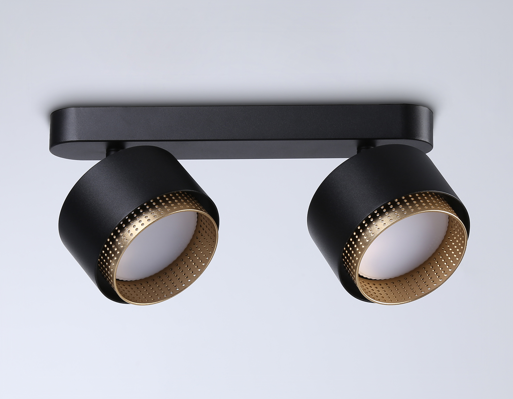 Настенно-потолочный поворотный спот со сменной лампой GX53 TN71288/2 BK/GD черный/золото GX53/2 max 12W 270*95*137