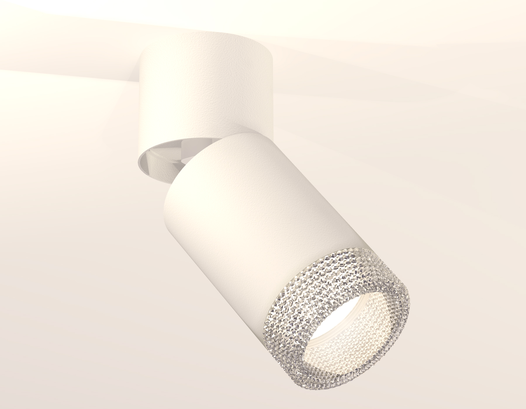 Комплект накладного поворотного светильника XM6312060 SWH/WH/CL белый песок/белый/прозрачный MR16 GU5.3 (A2220, C6312, N6150)