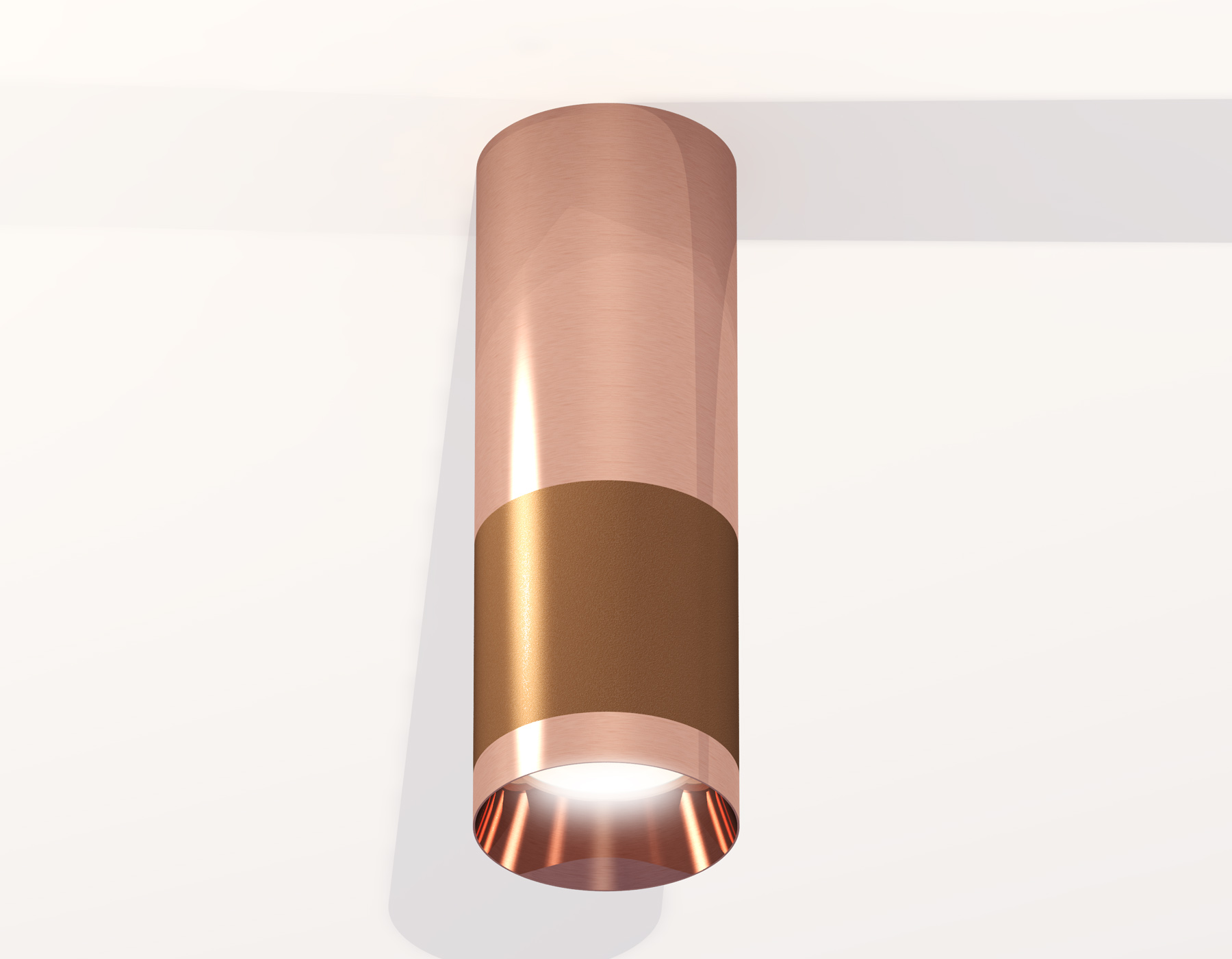 Комплект накладного светильника XS6304090 SCF/PPG кофе песок/золото розовое полированное MR16 GU5.3 (C6304, C6326, A2010, N6135)