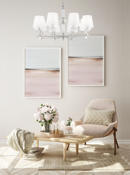 Подвесная люстра Riverside MOD018PL-08CH (mod018pl-08ch)