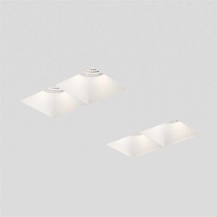 Встраиваемый светильник под сменную лампу Ledron Rise SQ H KIT2 White (8572)