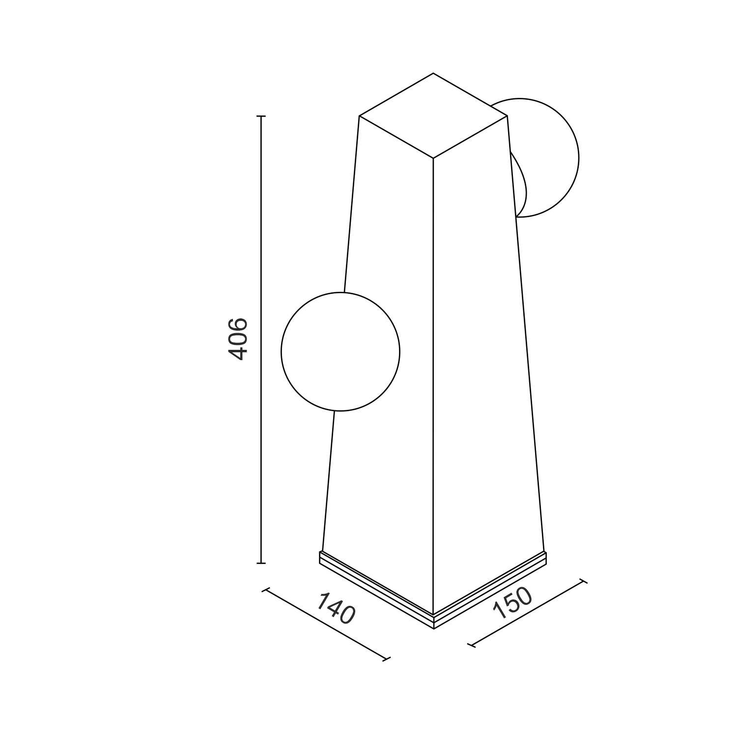 Уличный светодиодный светильник Ledron MO-7090 (3817)