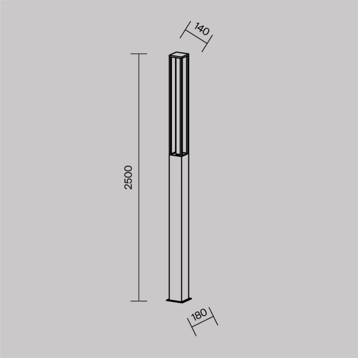 Уличный наземный светильник Maytoni Expo O480FL-L25B3K (o480fl-l25b3k)