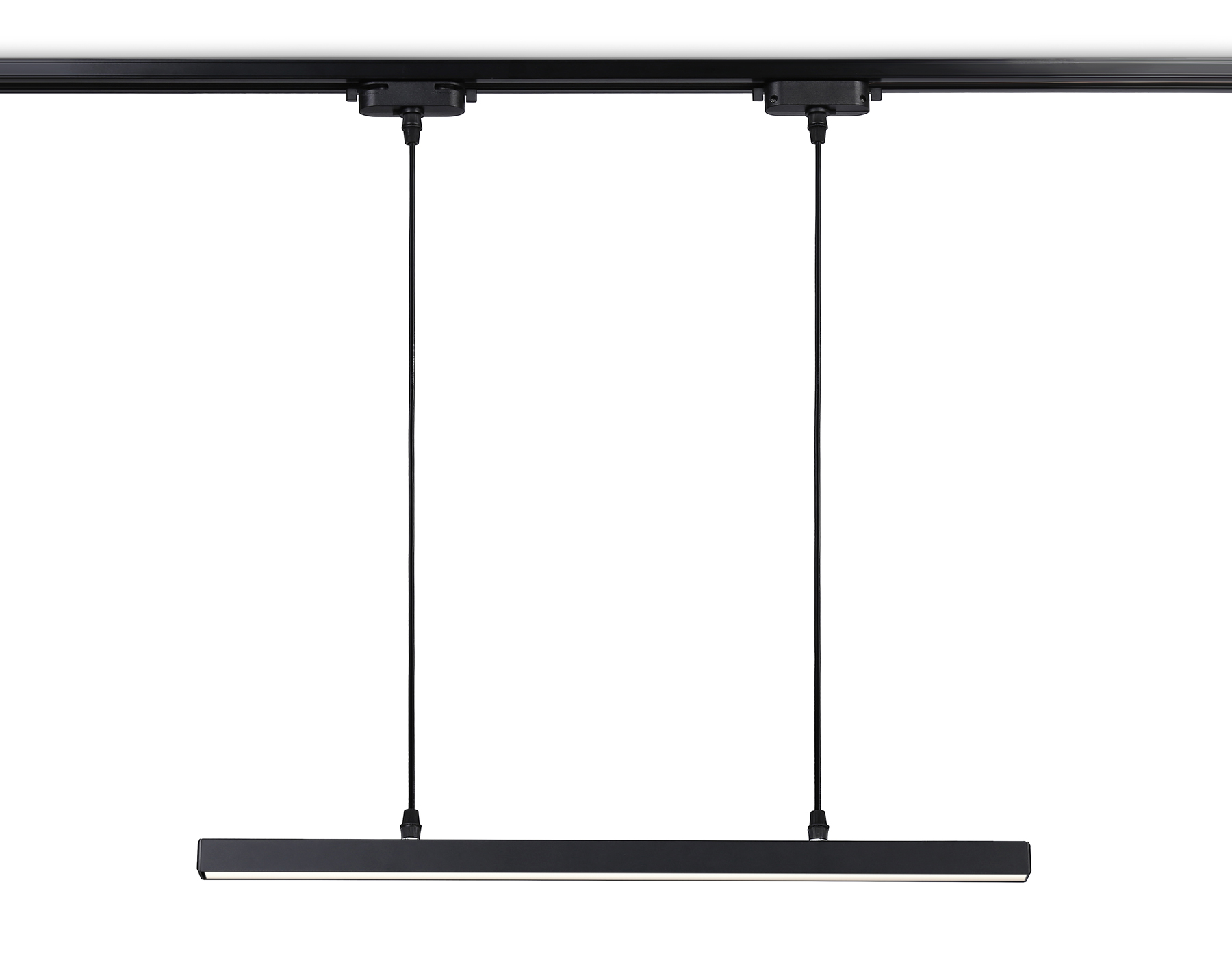 Трековый однофазный подвесной светодиодный светильник GL6787 BK черный LED 24W 4200K 600*22*1025