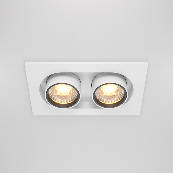 Встраиваемый светильник Hidden 3000K 2x10W 36 LED Maytoni Technical DL045-02-10W3K-W (dl045-02-10w3k-w)