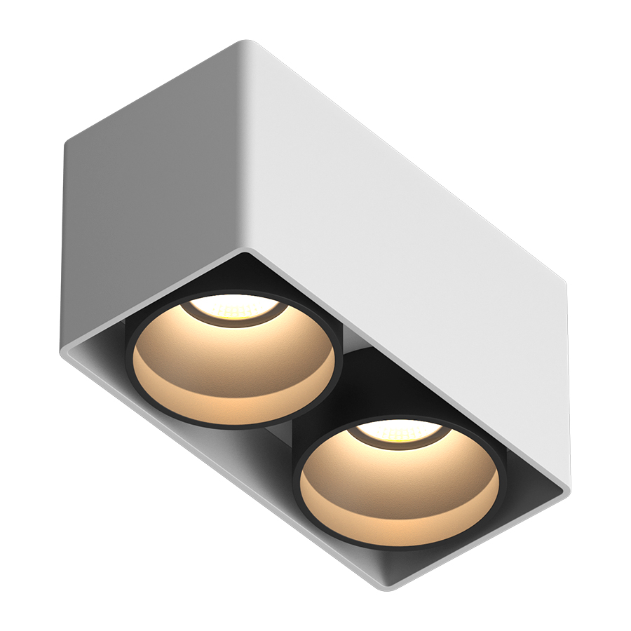 Накладной светильник под сменную лампу Ledron KEA 2 ED GU10 White-Black (2809)