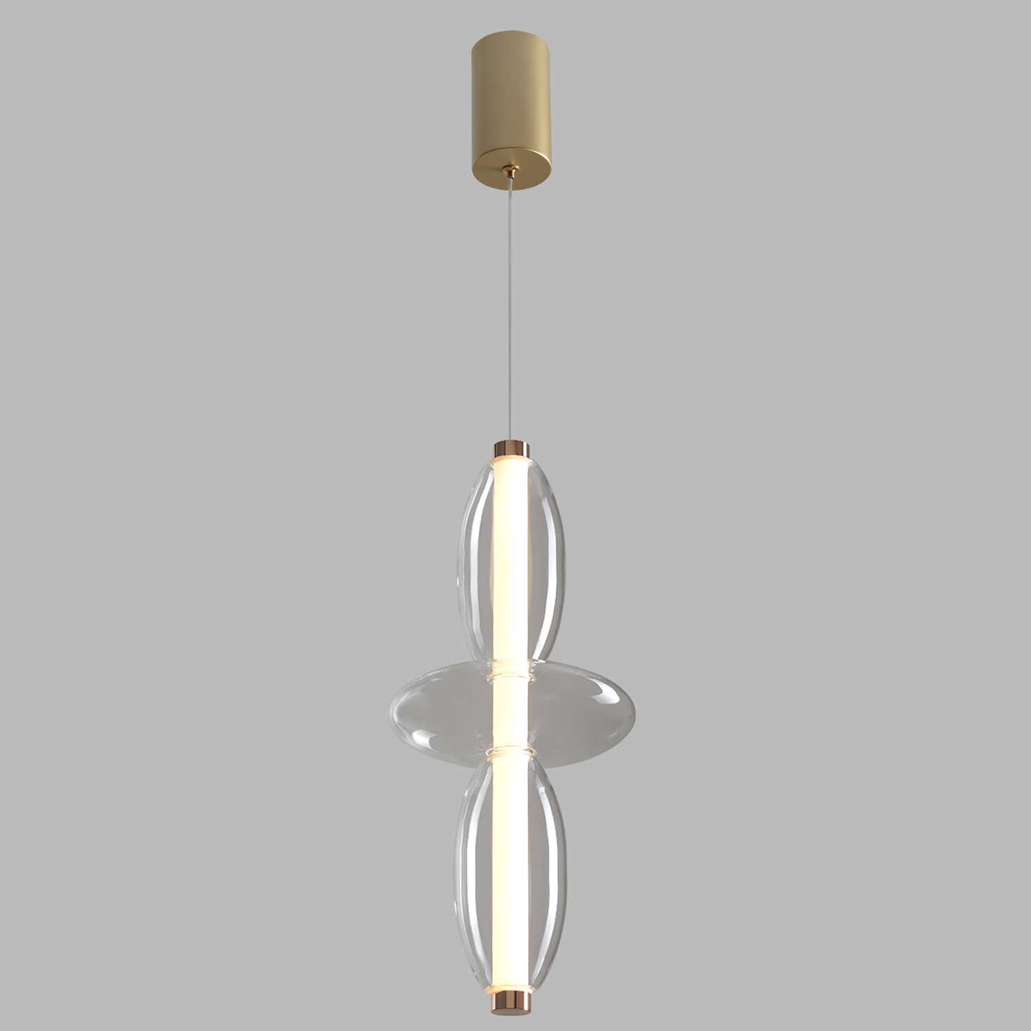 Светильник подвесной Crystal Lux QUASAR SP14W LED TRANSPARENT