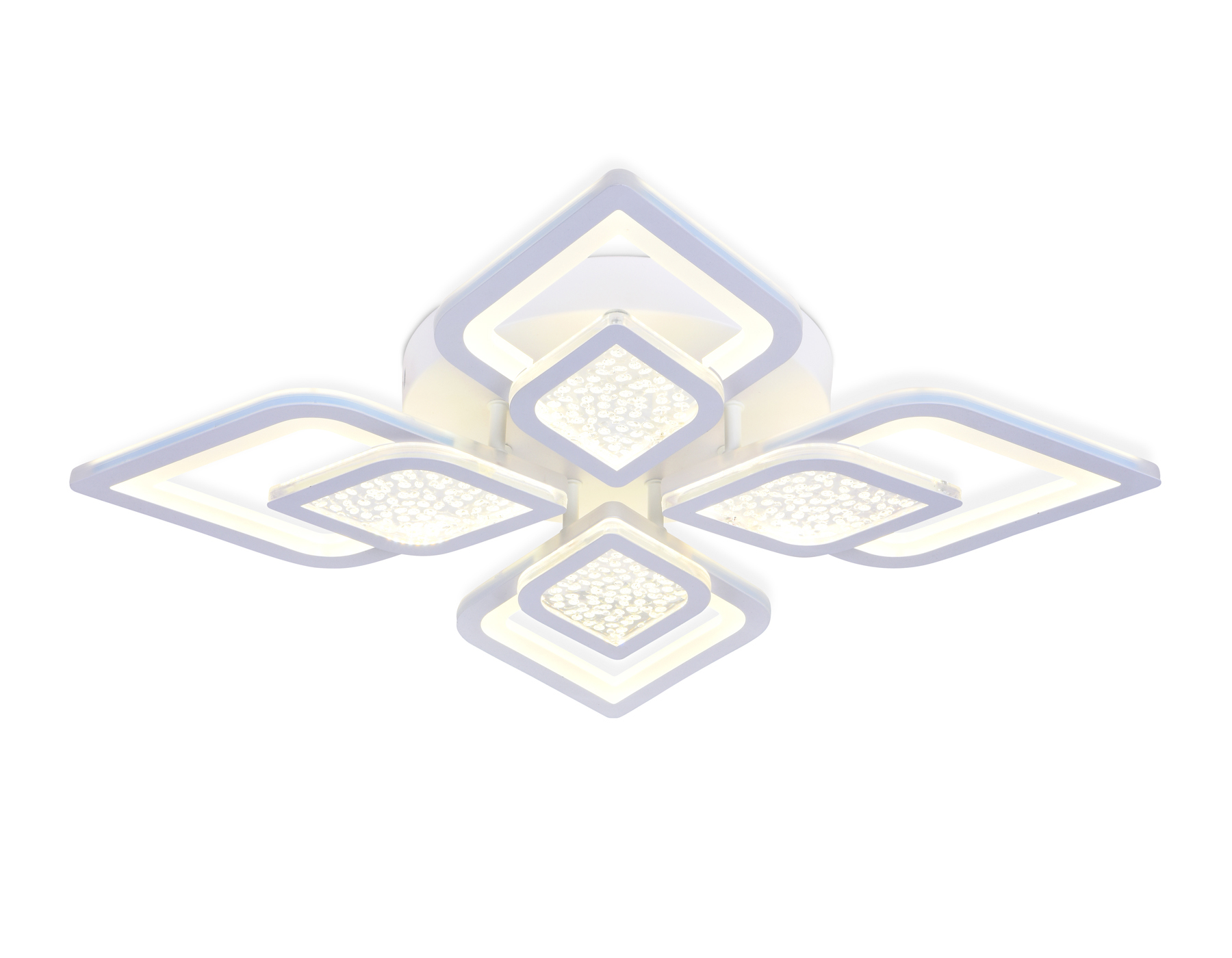 Потолочный светодиодный светильник с пультом FA4285/4+4 WH белый 3000K/4200K/6400K 82W 610*610*90 (ПДУ РАДИО 2.4G)