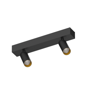 Накладной поворотный светодиодный светильник Ledron SAGITONY E2 S40 Black-Gold 4000K (11141)