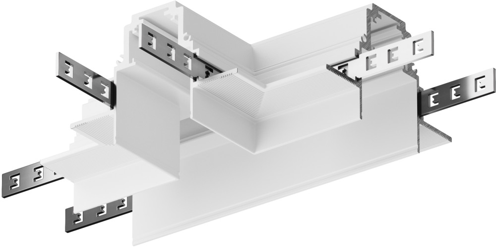 Коннектор Т-образный Gravity встраиваемый белый магнитный Maytoni Technical TRA010CT-42W