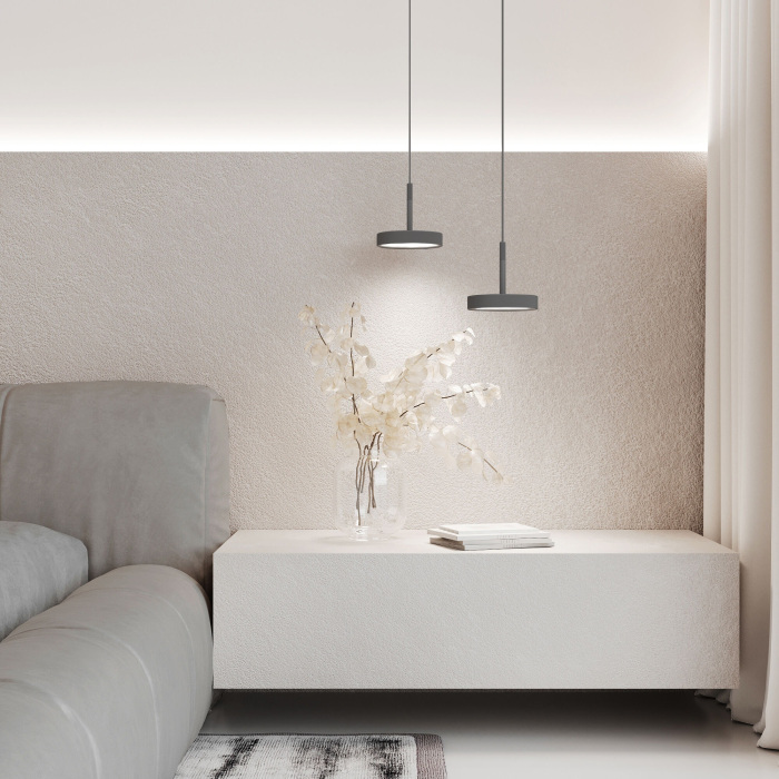 Подвесной светильник Elektrostandard Plate 50260 LED 14W 4000K графит (a065413)