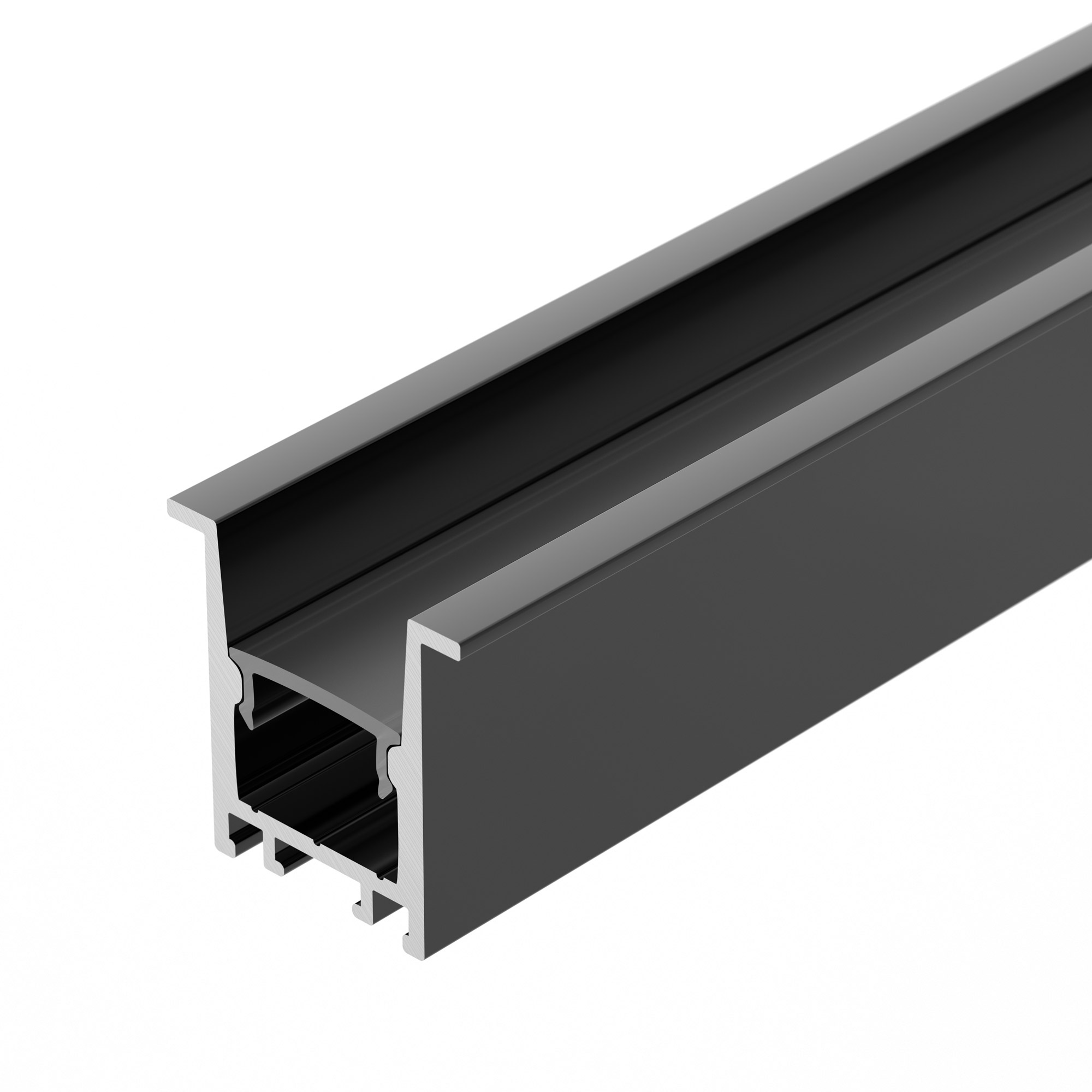 Профиль SL-COMFORT-2322-F-2000 ANOD BLACK (Arlight, Алюминий) 031771