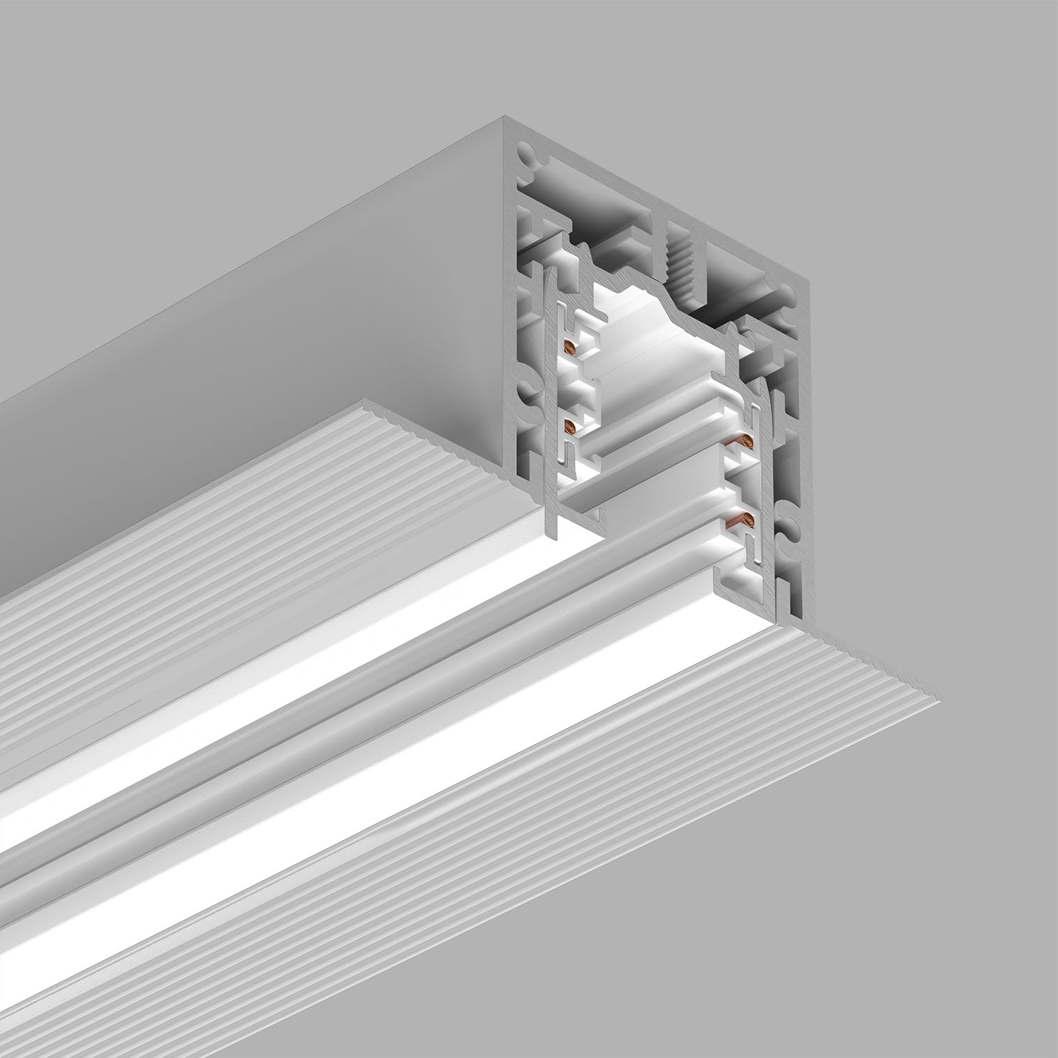 Трехфазный трек под шпаклевку Ledron АВД-5043 5102 White (4256)