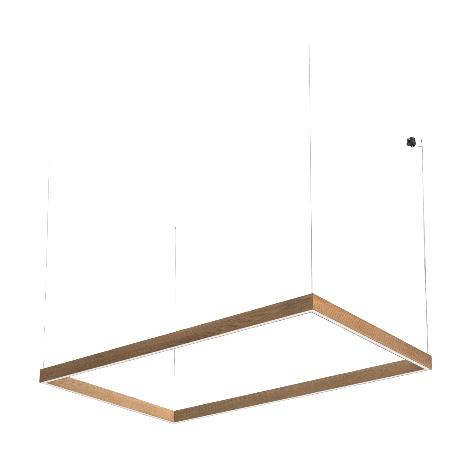 Подвесной светодиодный светильник Ledron KVADRO Basic 1355х2190 Black 4000K (4848)