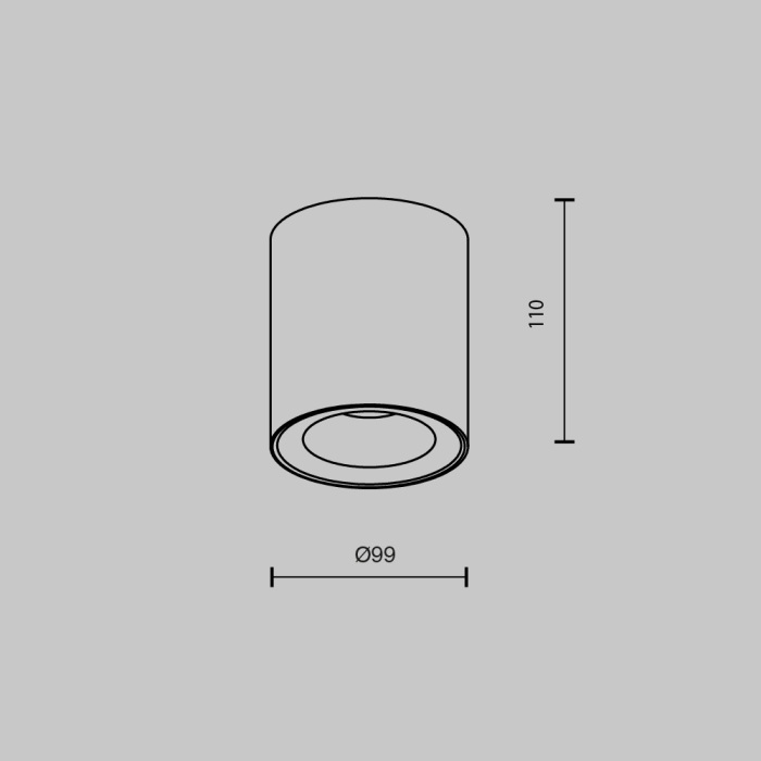 Потолочный светильник Maytoni Spark C094-GU10-B (c094-gu10-b)