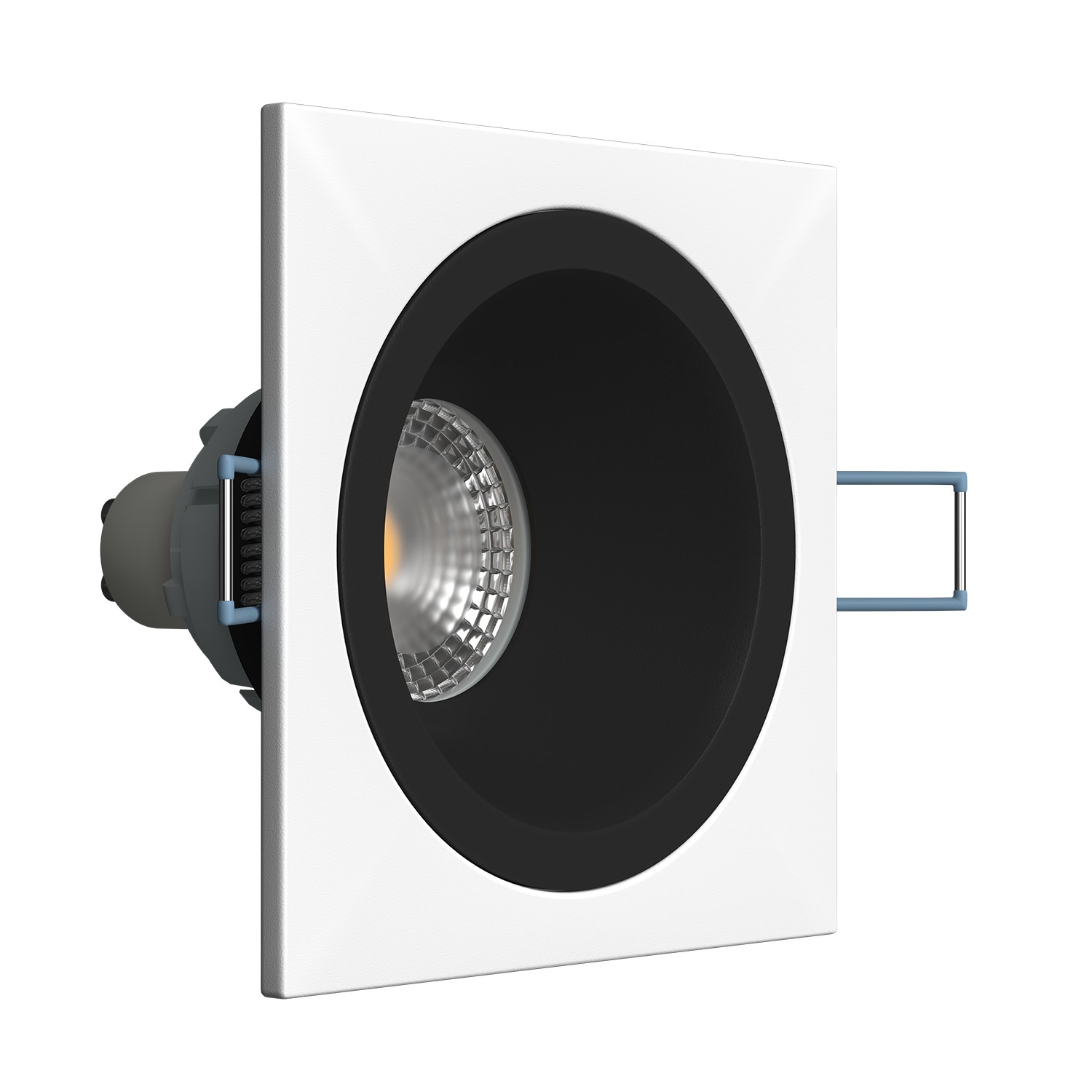 Встраиваемый светильник под сменную лампу Ledron AO1501010 SQ White-Black (2411)