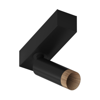 Накладной светодиодный светильник Ledron SAGITONY E S40 Wooden Black (10158)