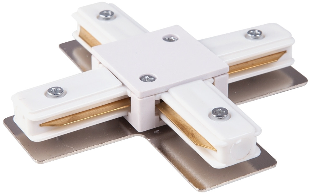 Коннектор X-образный для однофазного шинопровода TRC-1-1-X-WH белый (electrostandart_a039585)