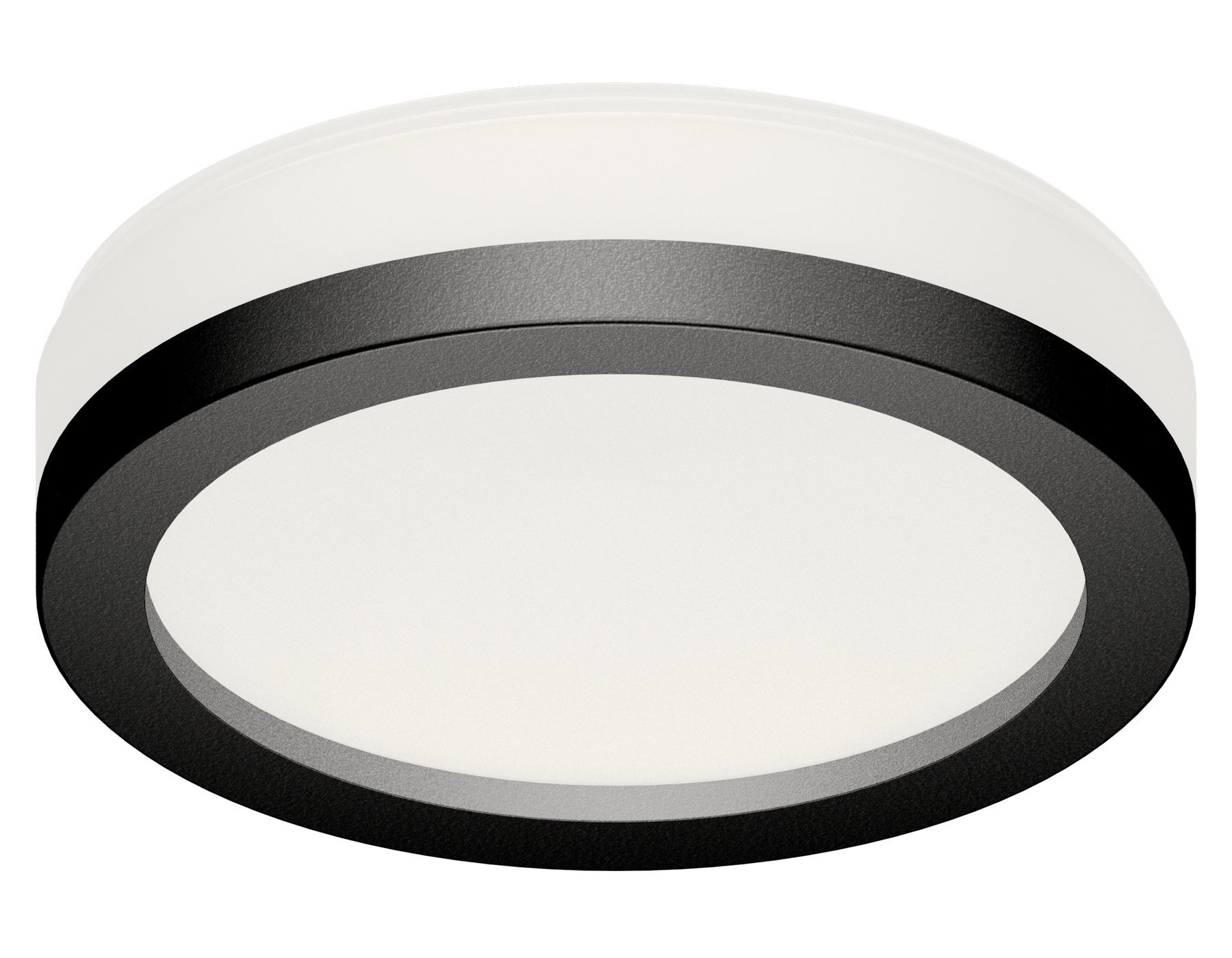 Насадка передняя для корпуса светильника с диаметром отверстия D85mm N8415 SBK/FR черный песок/белый матовый D85*H23mm Out20mm GX53