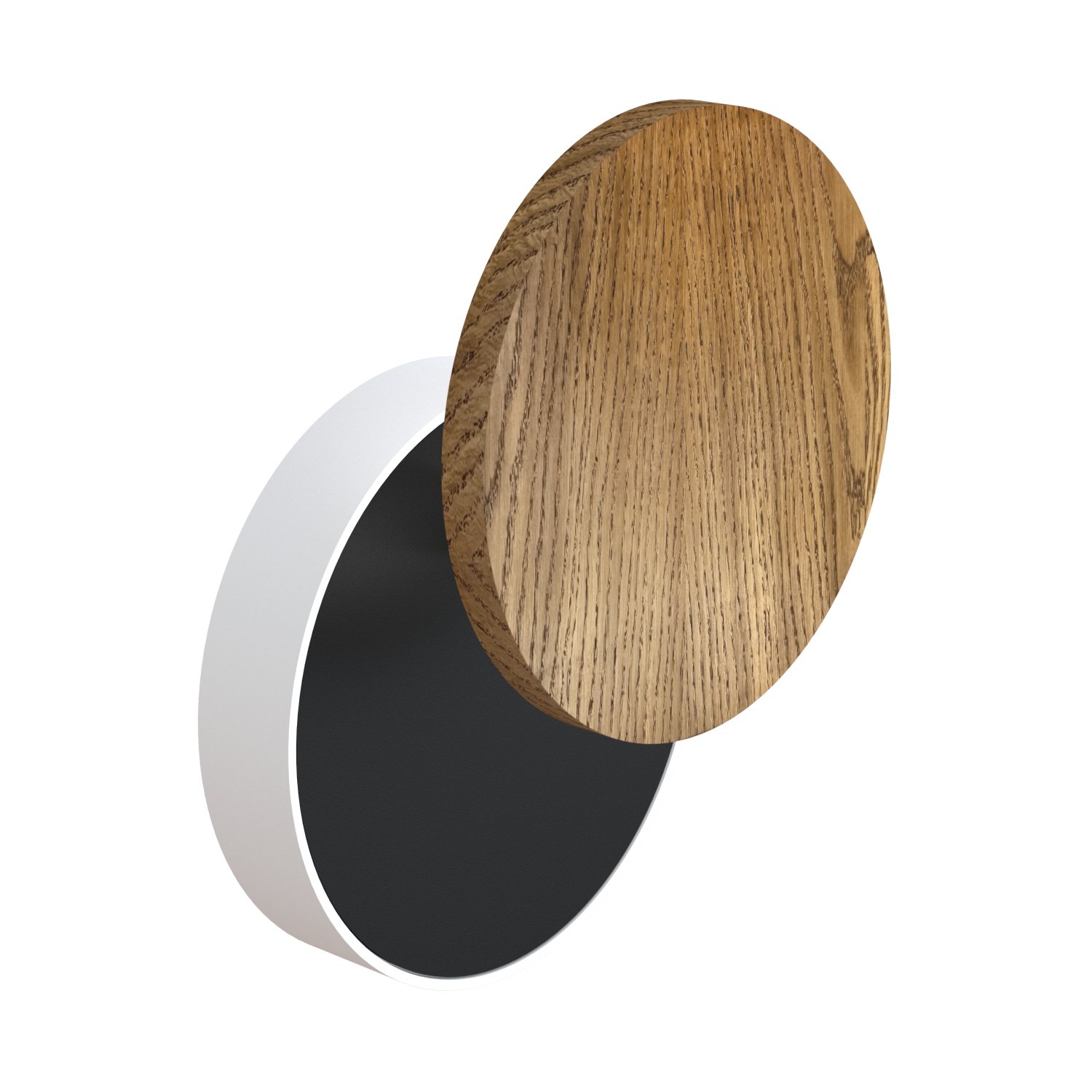 Настенный светодиодный светильник Ledron UFO G2 Wooden White-Black (4498)