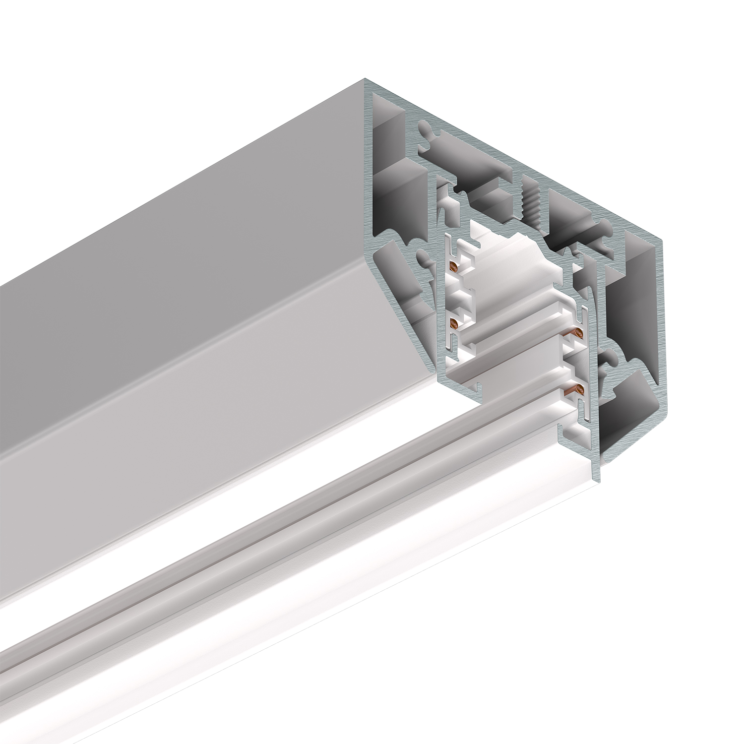 Трехфазный трек в натяжной потолок Ledron АВД-4710 5102 White (4259)