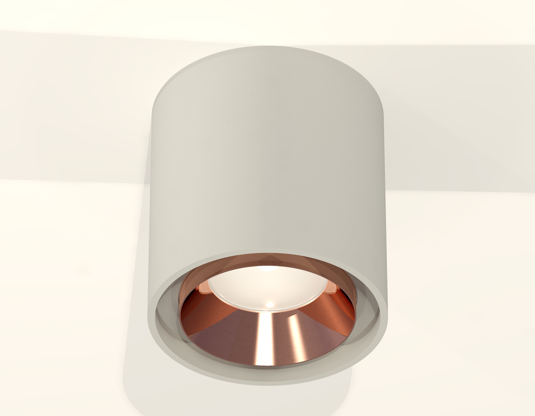 Комплект накладного светильника XS7724005 SGR/PPG серый песок/золото розовое полированное MR16 GU5.3 (C7724, N7035)