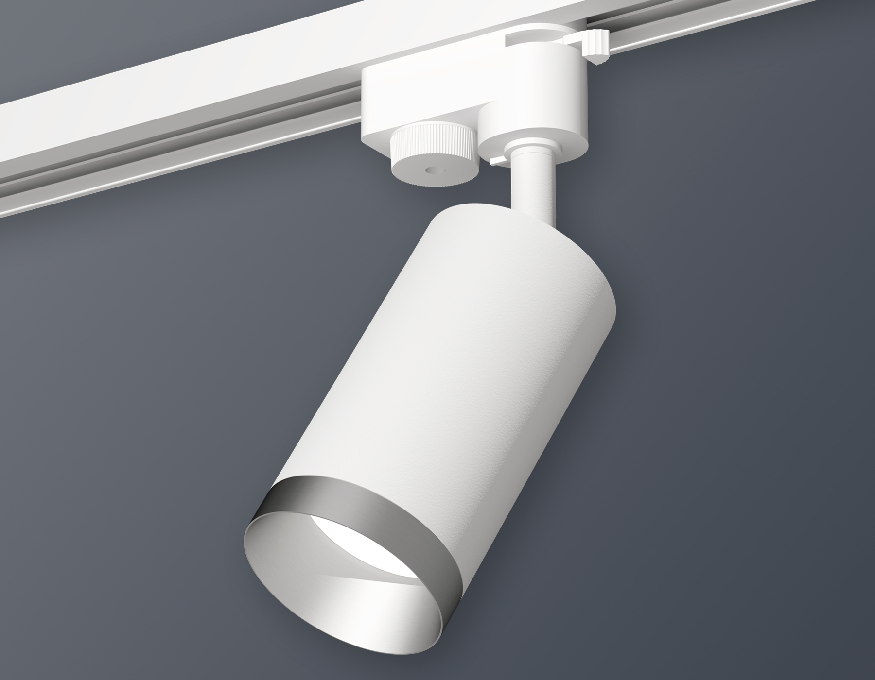 Комплект трекового однофазного светильника XT6322063 SWH/MCH белый песок/хром матовый MR16 GU5.3 (A2520, C6322, N6133)