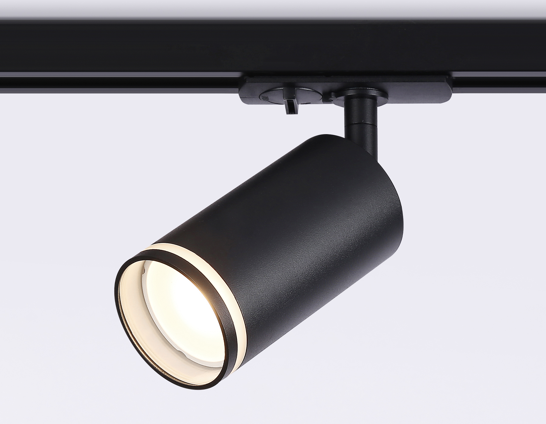 Трековый однофазный светильник со сменной лампой GL5202 BK черный GU10 max 12W