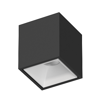 Накладной светодиодный светильник Ledron KUBING Black-White 4000K (10770)