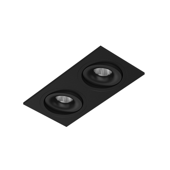 Встраиваемый поворотный светодиодный светильник MJ1006 SQ2 Black 4000K (10513)