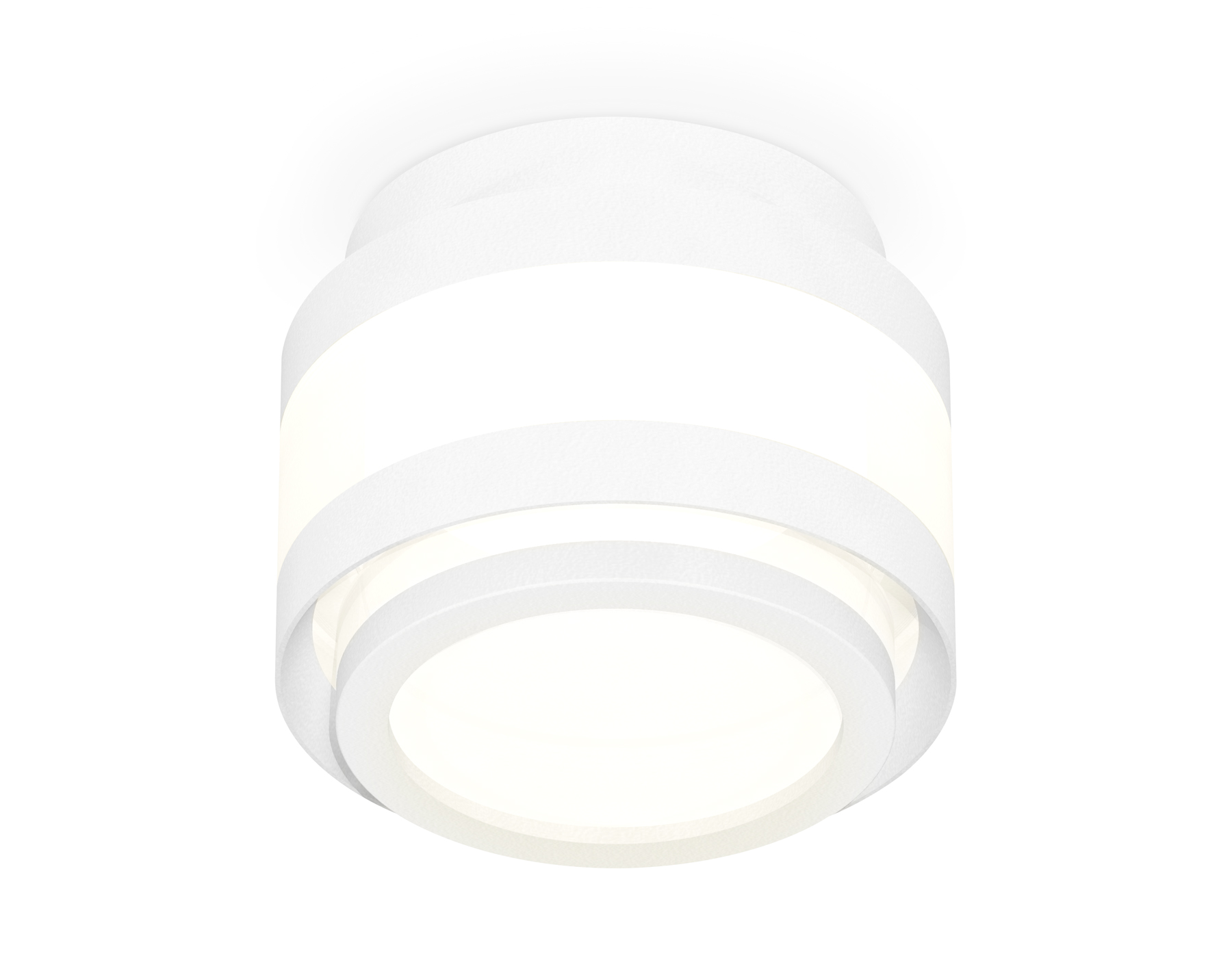 Комплект накладного светильника с акрилом XS8418002 SWH/FR белый песок/белый матовый GX53 (C8418, N8412)