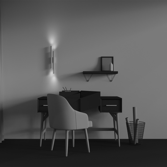 Настенный светильник Maytoni Calipso C082WL-24W27K-W (c082wl-24w2_7k-w)