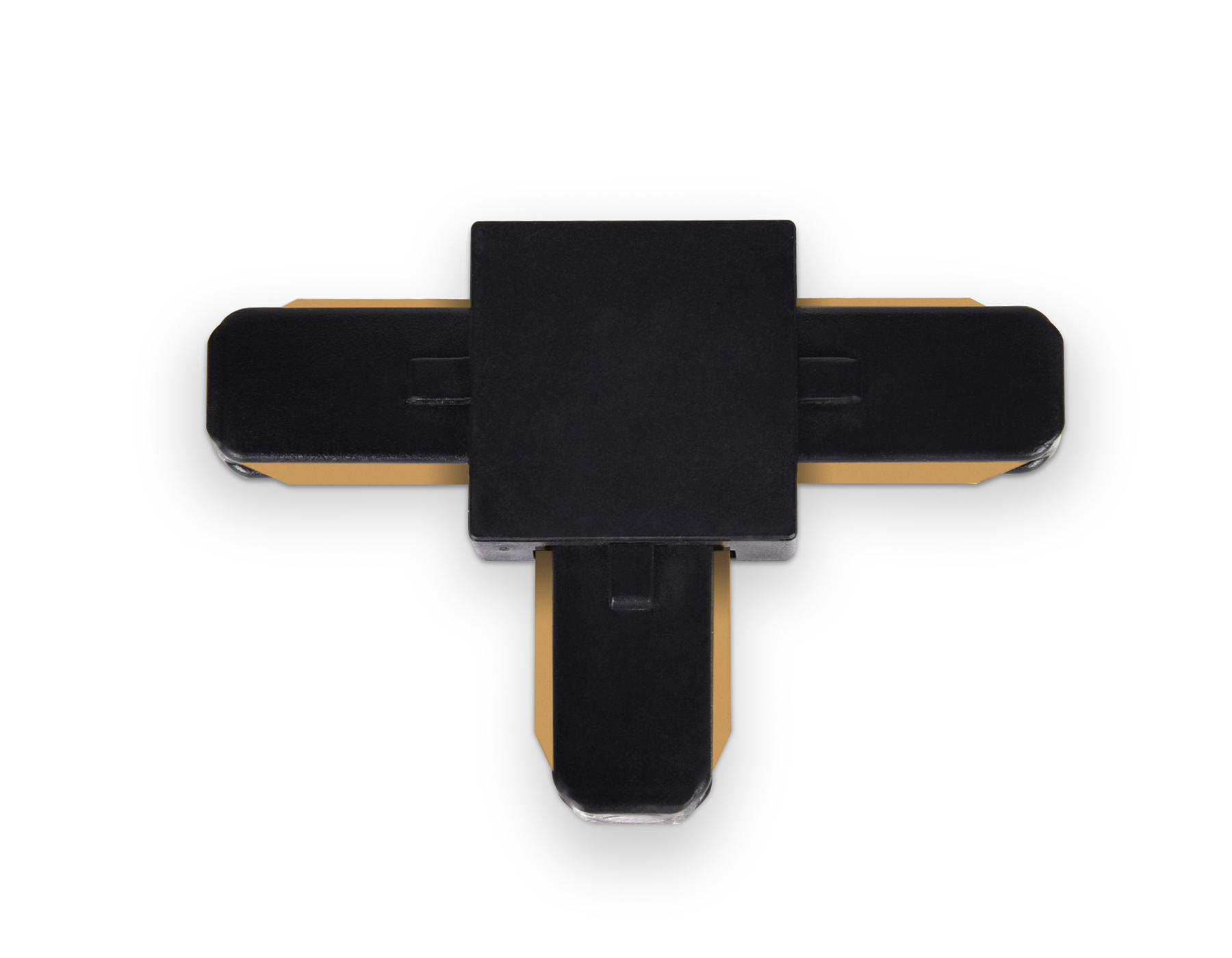 Коннектор Т-образный однофазный для соединения трековых шинопроводов GL7078 BK черный коннектор Т-образный однофазный для соединения трековых шинопроводов